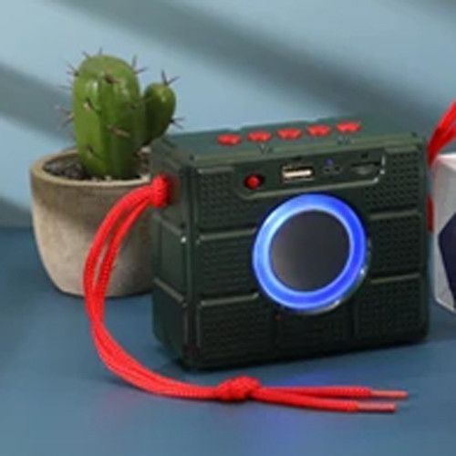 Bluetooth колонка TG311 з RGB підсвічуванням, FM-радіо та speakerphone, 12 Вт, Green 8575 фото