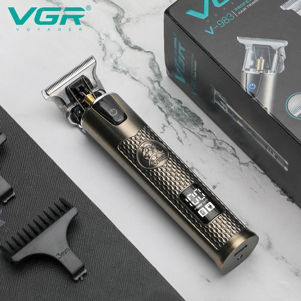 Триммер для стрижки волос VGR V-983 Professional, 4 насадки, LED Display 10542 фото