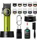 Акумуляторна машинка для стрижки VGR V-001 GREEN, 10 насадок, 9000 RPM, 4600 mAh, LED дисплей та підсвічування 11542 фото 1