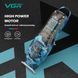 Тример VGR V‑923, акумуляторний, 3 насадки, LED дисплей, борода, вуса, віскі, USB зарядка 9109 фото 6