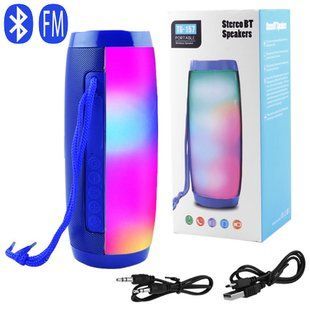 Bluetooth колонка TG157 с FM-радио и speakerphone, 8 Вт, Blue 7853 фото