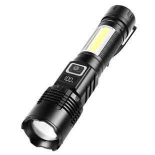 Ліхтар COB18 White Laser LED + COB, акумулятор, Power Bank, магніт, Type-C, Zoom 10778 фото