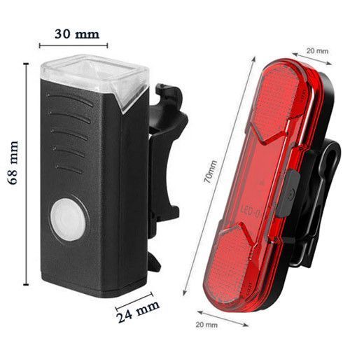 Велоліхтар BSK-HY027-XPG, STOP-5SMD(red), Li-Ion акумулятор, ЗУ microUSB 9199 фото