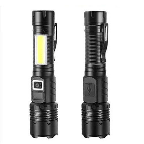 Фонарь COB18 White Laser LED + COB, аккумулятор, Power Bank, магнит, Type-C, Zoom 10778 фото