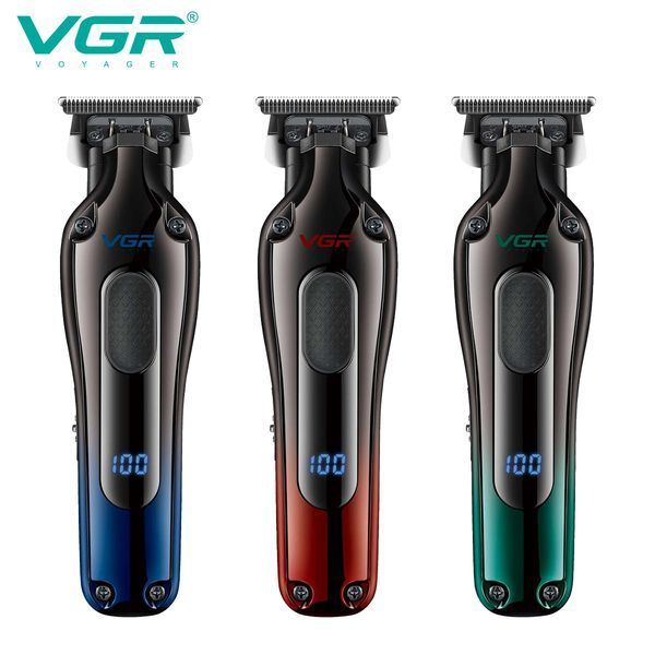 Тример для бороди та волосся VGR V-998 GREEN, 4 насадки, LED дисплей 11260 фото