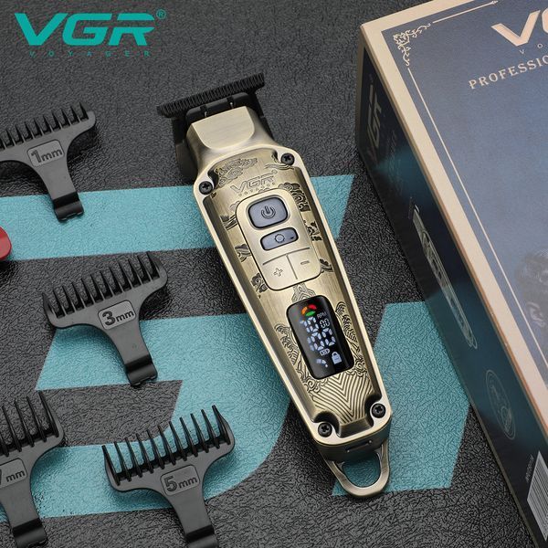 Машинка для стрижки волос VGR V-901 LED-дисплей аккумуляторная 10535 фото