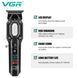 Тример VGR V‑900 BLACK, 4 насадки, 7000 об/хв, LED дисплей, акумуляторний, USB заряджання 9102 фото 6