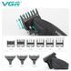 Комплект для стрижки VGR V-640 BLACK 2 в 1 &mdash; триммер и машинка с LED дисплеем и 6 насадками 9033 фото 2