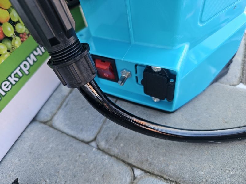 Комплект акумуляторний обприскувач, електрообприскувач Мрія 10л та турбо насадка Мрія 12В 34950-1 фото