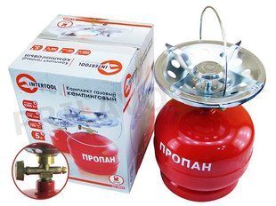 Комплект газовий кемпинговий баллон 5 л. INTERTOOL GS-0005 (5л) 0005 фото