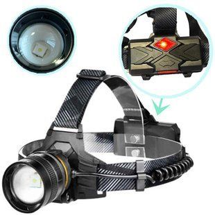 Фонарь налобный BL-8076-2-GT100, 2x18650, zoom, ЗУ Type-C 9007 фото