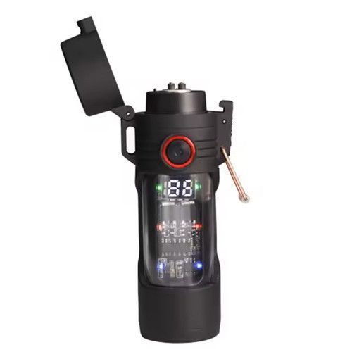 Фонарь MULTIFUNCTIONAL D66-COB, Li-Ion аккумулятора., индикация заряда, зажигалка, ЗУ Type-C 10608 фото