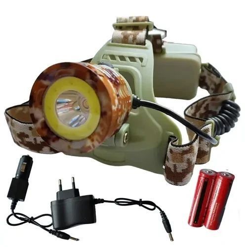 Фонарь налобный CH-108-T6+COB (white+red) 2x18650, ЗУ 220V/12V 9913 фото