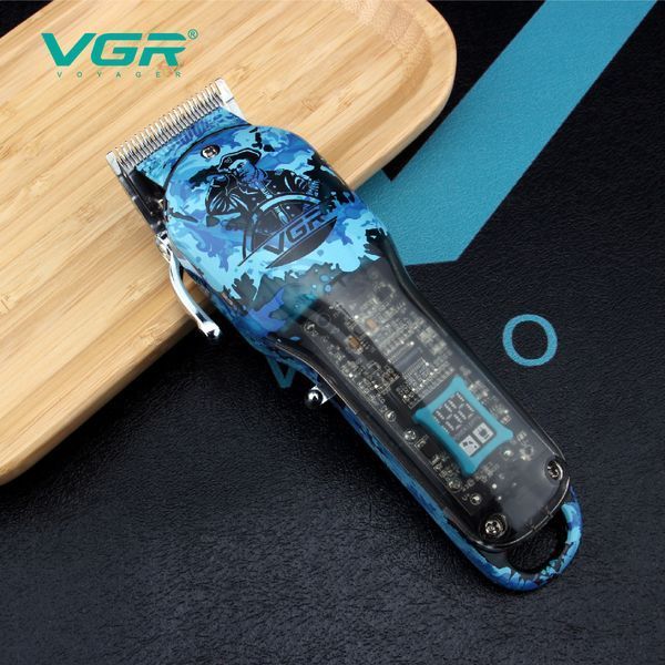 Машинка для стрижки VGR V‑685, акумуляторна, 4 насадки, LED дисплей, USB заряджання 9108 фото