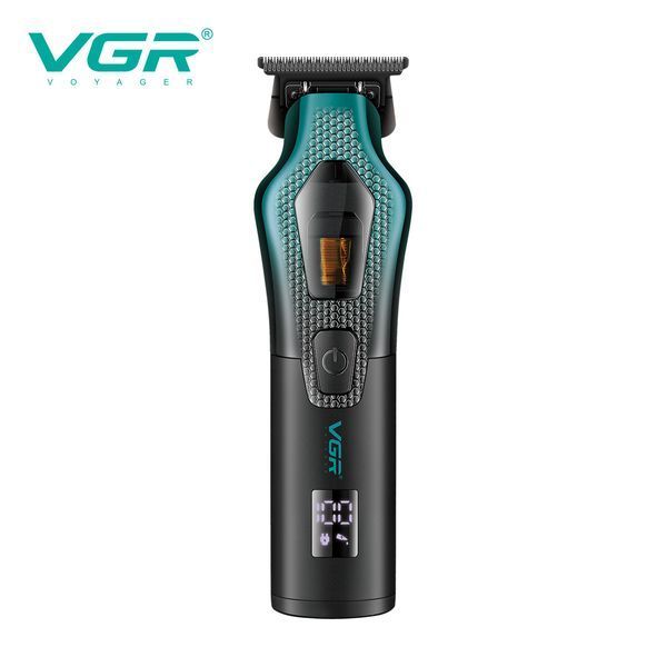 Триммер для бороды и волос VGR V-997, VECTOR MOTOR 8000&ndash;11000 RPM, 3 насадки, LED дисплей 11263 фото