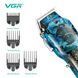 Машинка для стрижки VGR V‑685, акумуляторна, 4 насадки, LED дисплей, USB заряджання 9108 фото 6