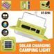 Фонарь кемпинговый 229L-SMD (white+yellow), 3х18650, солнечная панель, power bank, ЗУ Type-C, магнит, крюк 10885 фото 6