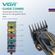 Аккумуляторная машинка для стрижки VGR V-026 RED, 6 насадок, 9000 RPM, LED дисплей 11322 фото 5
