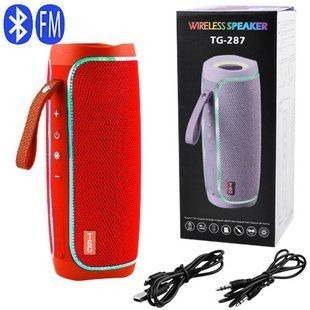 Bluetooth-колонка TG287, lightshow party, speakerphone, радио, red 8710 фото