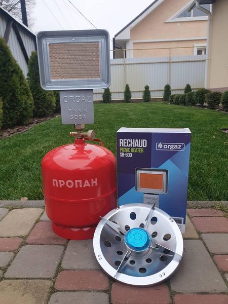 Газовый баллон Intertool 8л горелка обогреватель ORGAZ SOBA SB-600 5227-1 фото