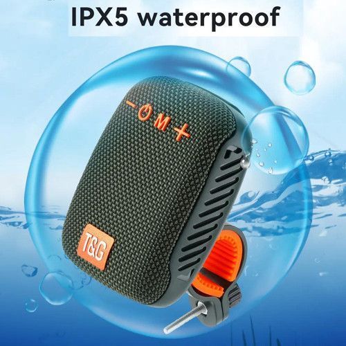 Bluetooth-колонка + ВЕЛОКРЕПЛЕНИЕ TG392, IPX5, speakerphone, радио 10031 фото