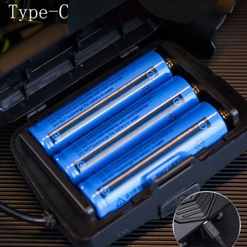 Фонарь налобный A25 WHITE LASER LED PM10-TG, 3x18650, индикация заряда, zoom, ЗУ Type-C 9924 фото