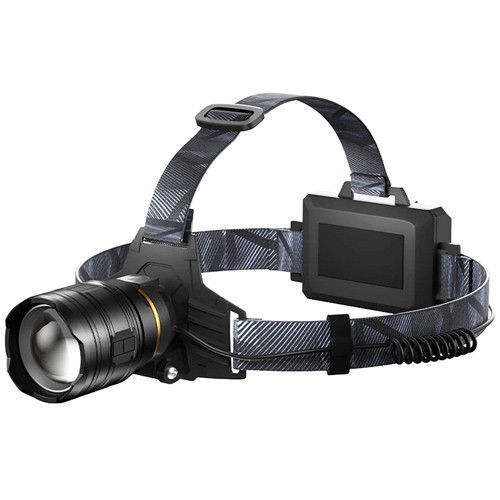 Фонарь налобный BL-8075-2-GT100, 2x18650, zoom, ЗУ microUSB 9006 фото