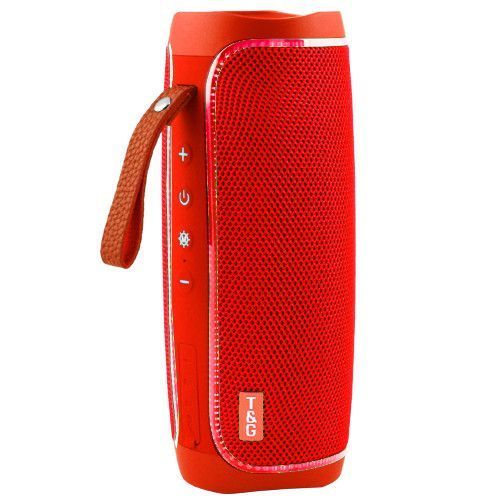 Bluetooth-колонка TG287, lightshow party, speakerphone, радіо, red 8710 фото