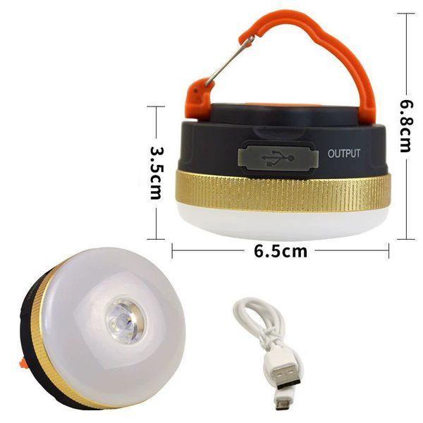 Ліхтар кемпінговий YD-7-7SMD(white+red), Li-Ion акумулятор, power bank, ЗУ Type-C, магніт, гачок 10892 фото