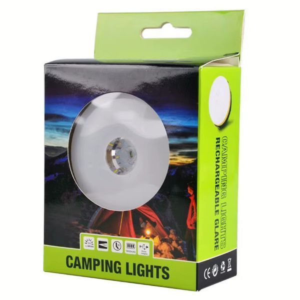 Ліхтар кемпінговий YD-7-7SMD(white+red), Li-Ion акумулятор, power bank, ЗУ Type-C, магніт, гачок 10892 фото