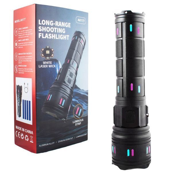 Ліхтар AK177 White Laser LED PM60-TG, 8&times;18650, Power Bank, 5 фільтрів, Zoom, Type-C 10750 фото