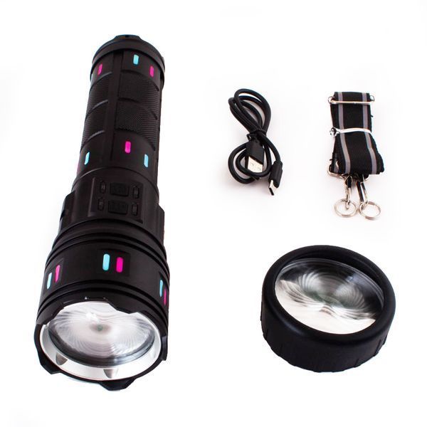 Ліхтар AK177 White Laser LED PM60-TG, 8&times;18650, Power Bank, 5 фільтрів, Zoom, Type-C 10750 фото
