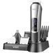 Багатофункціональний триммер VGR V-111 5 в 1 , 9 насадок, LED дисплей, догляд за бородою, тілом та волоссям 9020 фото 2