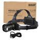 Фонарь налобный BL-8075-2-GT100, 2x18650, zoom, ЗУ microUSB 9006 фото 1