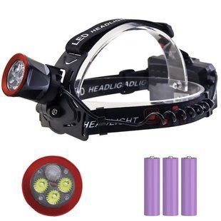 Налобний ліхтар CT021 3+1 Ultra LED, акумуляторний, Power Bank, USB Type-C 10752 фото