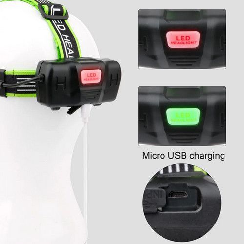 Ліхтар налобний A17 WHITE LASER LED PM10-TG, 2x18650, індикація заряду, ЗУ microUSB, zoom 9922 фото