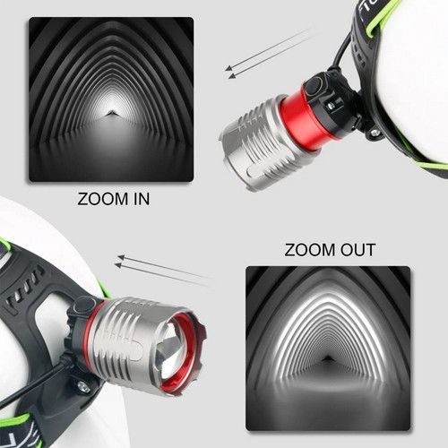 Ліхтар налобний A17 WHITE LASER LED PM10-TG, 2x18650, індикація заряду, ЗУ microUSB, zoom 9922 фото