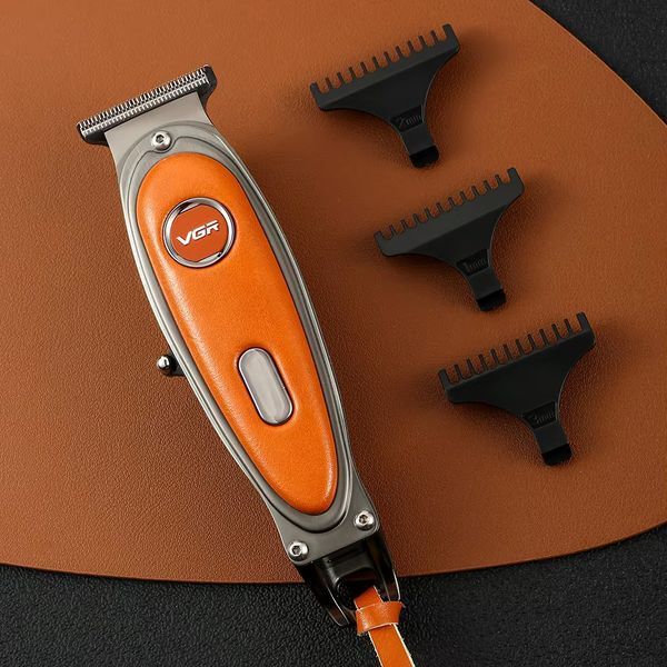 Триммер VGR V‑263 ORANGE, 3 насадки, LED дисплей, аккумуляторный, стальные лезвия 9116 фото