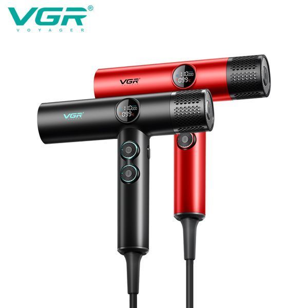 Профессиональный фен VGR V-401 RED &mdash; 40 режимов, до 110000 RPM, 3 насадки 9070 фото