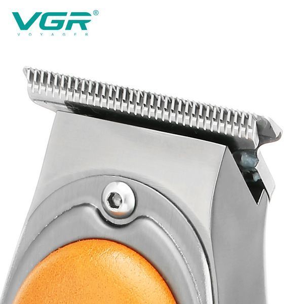Триммер VGR V‑263 ORANGE, 3 насадки, LED дисплей, аккумуляторный, стальные лезвия 9116 фото