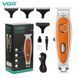 Триммер VGR V‑263 ORANGE, 3 насадки, LED дисплей, аккумуляторный, стальные лезвия 9116 фото 1