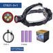 Налобний ліхтар CT021 3+1 Ultra LED, акумуляторний, Power Bank, USB Type-C 10752 фото 2