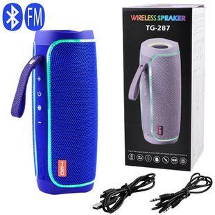 Bluetooth-колонка TG287, lightshow party, speakerphone, радіо, blue 8581 фото