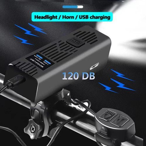 Велофара с сигналом MT-007-T6, 450Lum, 18650 (2200mAh), выносная кнопка, Waterproof, ЗУ mircoUSB 9201 фото