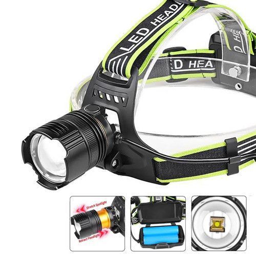 Ліхтар налобний A16 WHITE LASER LED PM10-TG, 2x18650, індикація заряду, ЗУ microUSB, zoom 9923 фото