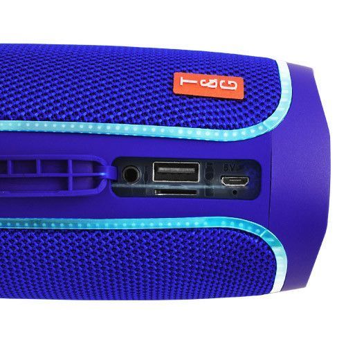 Bluetooth-колонка TG287, lightshow party, speakerphone, радио, blue 8581 фото