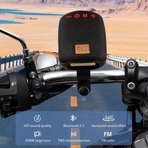Bluetooth-колонка + ВЕЛОКРІПЛЕННЯ TG392, IPX5, speakerphone, радіо 10030 фото