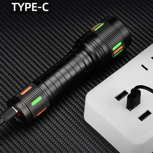 Ліхтар NIGHT VISION FLUORESCENCE 623-TG+COB, Li-Ion акумулятор, USB Type-C, індикація заряду, zoom, комбіноване світло 10787 фото