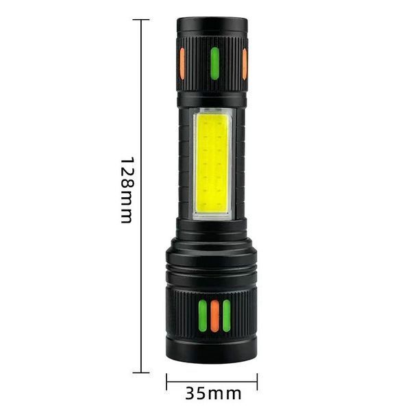 Ліхтар NIGHT VISION FLUORESCENCE 623-TG+COB, Li-Ion акумулятор, USB Type-C, індикація заряду, zoom, комбіноване світло 10787 фото