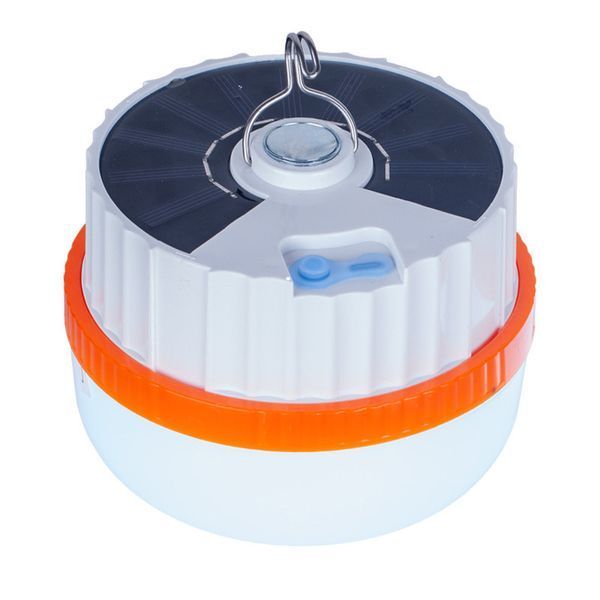 Ліхтар кемпінговий T2-SMD, Li-Ion акумулятор, сонячна панель, ЗУ Type-C, гачок 10889 фото